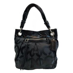 Coach Shoulder Satchel Jacquard‎ Large C Monogram Handbag